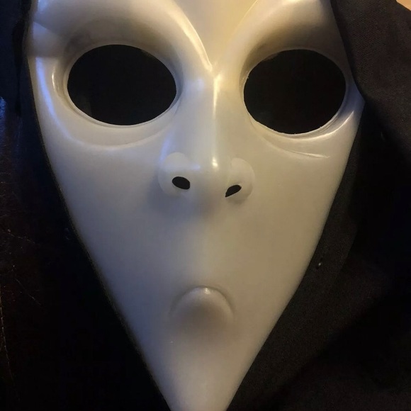 Easter Unlimited Vintage Halloween Alien Face Mask Glow In Dark - Picture 10 of 10